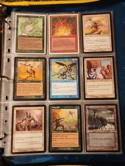 Vintage Magic The Gathering Binder Collection Card Lot MTG 1993-2003 Rares - Image 4
