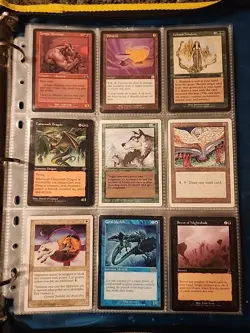 Vintage Magic The Gathering Binder Collection Card Lot MTG 1993-2003 Rares - Image 1