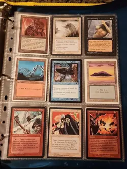 Vintage Magic The Gathering Binder Collection Card Lot MTG 1993-2003 Rares - Image 4