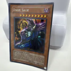 Dark Sage Yu Gi Oh TCG Card Holo Prismatic Good Condition 1996 - Image 4