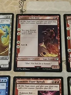 Final Fantasy Summon Cards All Rarities Regular Border Cards 14x No Duplicates - Image 4