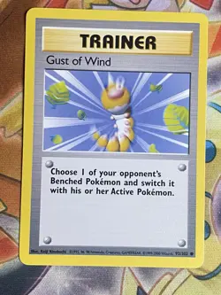 GUST OF WIND - 93/102 - Base Set - 4th Print - 1999-2000 - Pokemon Card - NM - Image 1