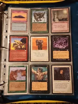 Vintage Magic The Gathering Binder Collection Card Lot MTG 1993-2003 Rares - Image 1