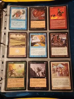 Vintage Magic The Gathering Binder Collection Card Lot MTG 1993-2003 Rares - Image 3