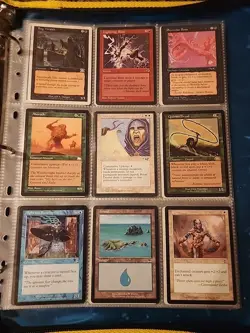 Vintage Magic The Gathering Binder Collection Card Lot MTG 1993-2003 Rares - Image 4