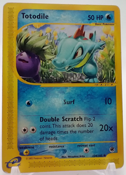 Totodile 134/165 - Expedition Base Set - Pokemon Card - Excellent Condition #N2A - Image 1