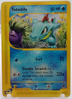 Totodile 134/165 - Expedition Base Set - Pokemon Card - Excellent Condition #N2A - Image 2