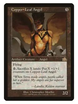 Copper-Leaf Angel MTG Prophecy Rare LP Lightly Played Single Card - Image 1