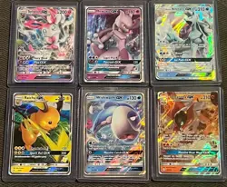 Pokemon TCG GX 7 Card Lot! ! Rare Lot Tag Team,Mewtwo,sylveon,raichu And More!! - Image 1