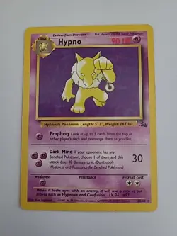 Hypno - Fossil Set - 23/62 - Non Holo Foil Rare - Pokemon Card - LP - Image 1