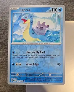 Lapras 131/165 Reverse Holo MEWen Pokemon 151 English Card Near Mint - Image 1