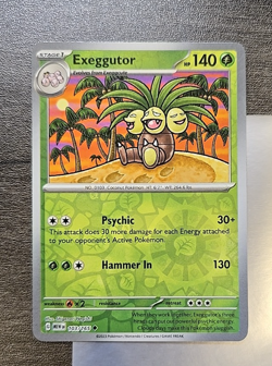 Exeggutor 103/165 Reverse Holo Pokemon 151 English Card Near MINT - Image 1