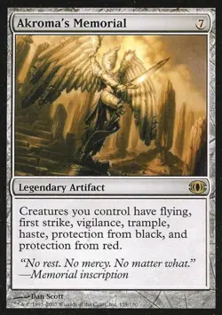 Akroma's Memorial - Heavy Play MTG Futuresight - Image 1