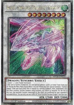 MP24-EN030 Accel Synchro Stardust Dragon - Quarter Century Secret Rare Card - Image 1