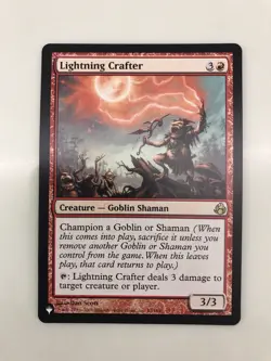Lightning Crafter MTG Magic the Gathering Card NM Near Mint Morningtide - Image 1