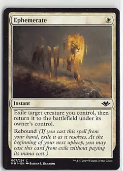 Magic the Gathering Modern Horizons Non Foil Common #7/254 Ephemerate - Image 1