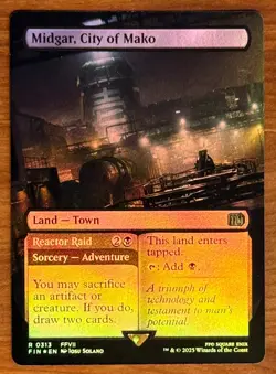 Midgar, City of Mako 0313 Borderless Final Fantasy Foil MTG - Image 3
