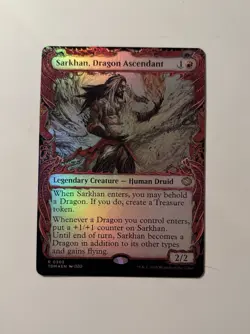 MTG Tarkir Dragonstorm SHOWCASE R Sarkhan, Dragon Ascendant #0302 Foil NM - Image 2