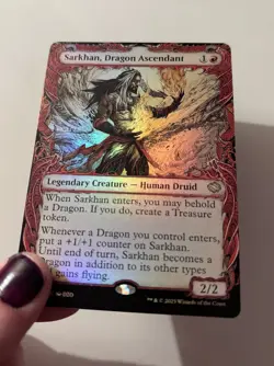MTG Tarkir Dragonstorm SHOWCASE R Sarkhan, Dragon Ascendant #0302 Foil NM - Image 3