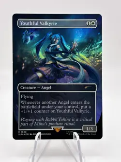Youthful Valkyrie 1588 Rainbow Foil Hatsune Miku Secret Lair SLD MTG NM - Image 1