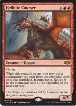 MTG: Tarkir: Dragonstorm Commander: Hellkite Courser: Lightly Played Condition - Image 1