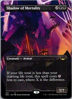 Shadow of Mortality (Borderless) R Streets of New Capenna 287 NM - Image 1