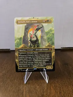 Gishath, Sun's Avatar (Borderless) The Lost Caverns of Ixalan Regular MTG NM - Image 1