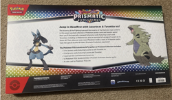 Pokemon TCG Scarlet And Violet Prismatic Evolutions Lucario ex & Tyranitar ex - Image 2