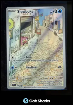2023 POKEMON SCARLET & VIOLET #204/198 SLOWPOKE BASE SET ILLUSTRATION RARE - Image 1