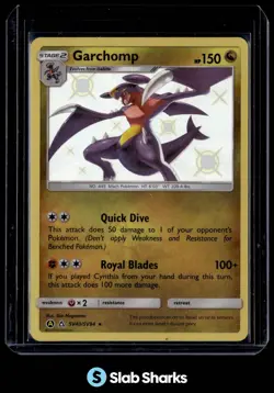 2019 POKEMON SM HIDDEN FATES #SV40/SV94 GARCHOMP SHINY VAULT RARE - Image 1