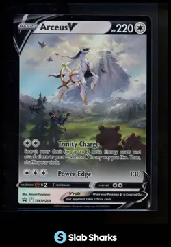 2022 POKEMON SWORD & SHIELD BLACK STAR PROMOS #SWSH204 ARCEUS V - Image 1