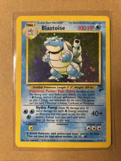Pokemon TCG Blastoise #002/130 Base Set 2 - Image 4