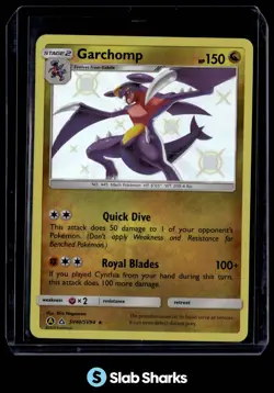 2019 POKEMON SM HIDDEN FATES #SV40/SV94 GARCHOMP SHINY VAULT RARE - Image 1