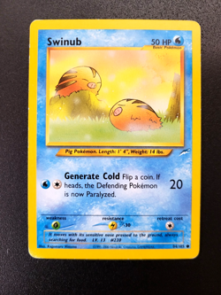 Pokemon Neo Destiny Swinub Common Unlimited 84/105 NM Condition - Image 1