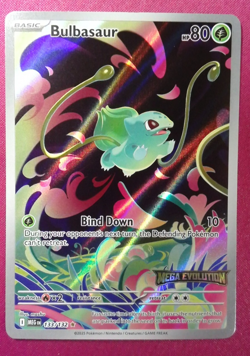 Pokemon TCG Mega Evolutions Stamped Bulbasaur 133/132 NM A - Image 1