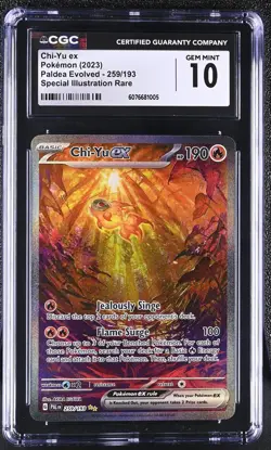 Pokemon Chi-Yu ex Paldea Evolved Special Illustration Rare #259 CGC 10 Gem Mint - Image 1