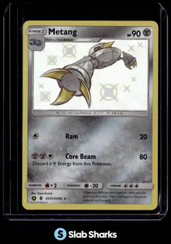 2019 POKEMON SM HIDDEN FATES #SV31/SV94 METANG SHINY VAULT RARE - Image 1