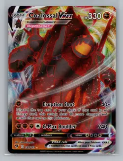 Pokemon Sword and Shield Vivid Voltage Coalossal VMAX Full Art - NM #99/185 8661 - Image 1