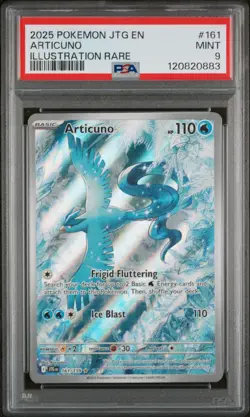 POKEMON 2025 JTG EN-JOURNEY TOGETHER ILLUSTRATION RARE #161 ARTICUNO PSA 9 - Image 1