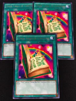 Yugioh Toon Table of Contents DPBC-EN047 1st Rare x3 (NM) - Image 1
