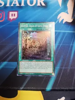 Wanted: Seeker of Sinful Spoils RA03-EN074 Super Rare 1st Ed NM Yugioh - Image 1