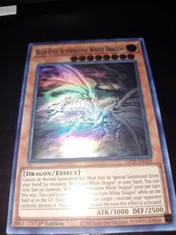 Yugioh! Blue-Eyes Alternative White Dragon (Ghost Rare) GFTP-EN129 1st Ed LP - Image 1