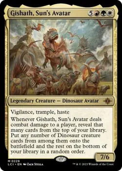 ~ Gishath, Sun's Avatar ~ NM ~ The Lost Caverns of Ixalan ~ MTG ~ - Image 1