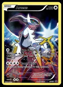 Arceus XY83 Full Art Holo Ultra Rare Pokemon Card Black Star Promo 2015 LP - Image 1