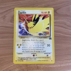 Zapdos Rare Pokemon Card 2000 - Black Star Promo Card 23 - Image 1