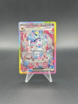 Sylveon EX Prismatic Evolutions Holo Card 156/131 SV Special Illustration Rare - Image 1