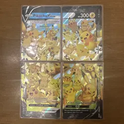 Pikachu V-Union Celebrations Set of 4 SWSH Promo Pokemon Cards NM - Image 1