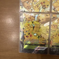 Pikachu V-Union Celebrations Set of 4 SWSH Promo Pokemon Cards NM - Image 3