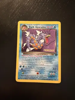 Dark Gyarados 8/82 Holo Team Rocket Prerelease Promo Pokemon Card - LP - Image 1