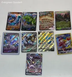 Lots Of 9 Mixed Pokemon Cards Games - Image 1